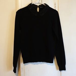 Black Sweater Blouse
